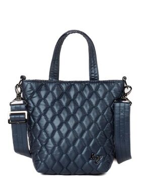 Lug Tip Toe Crossbody Bag Metallic Indigo
